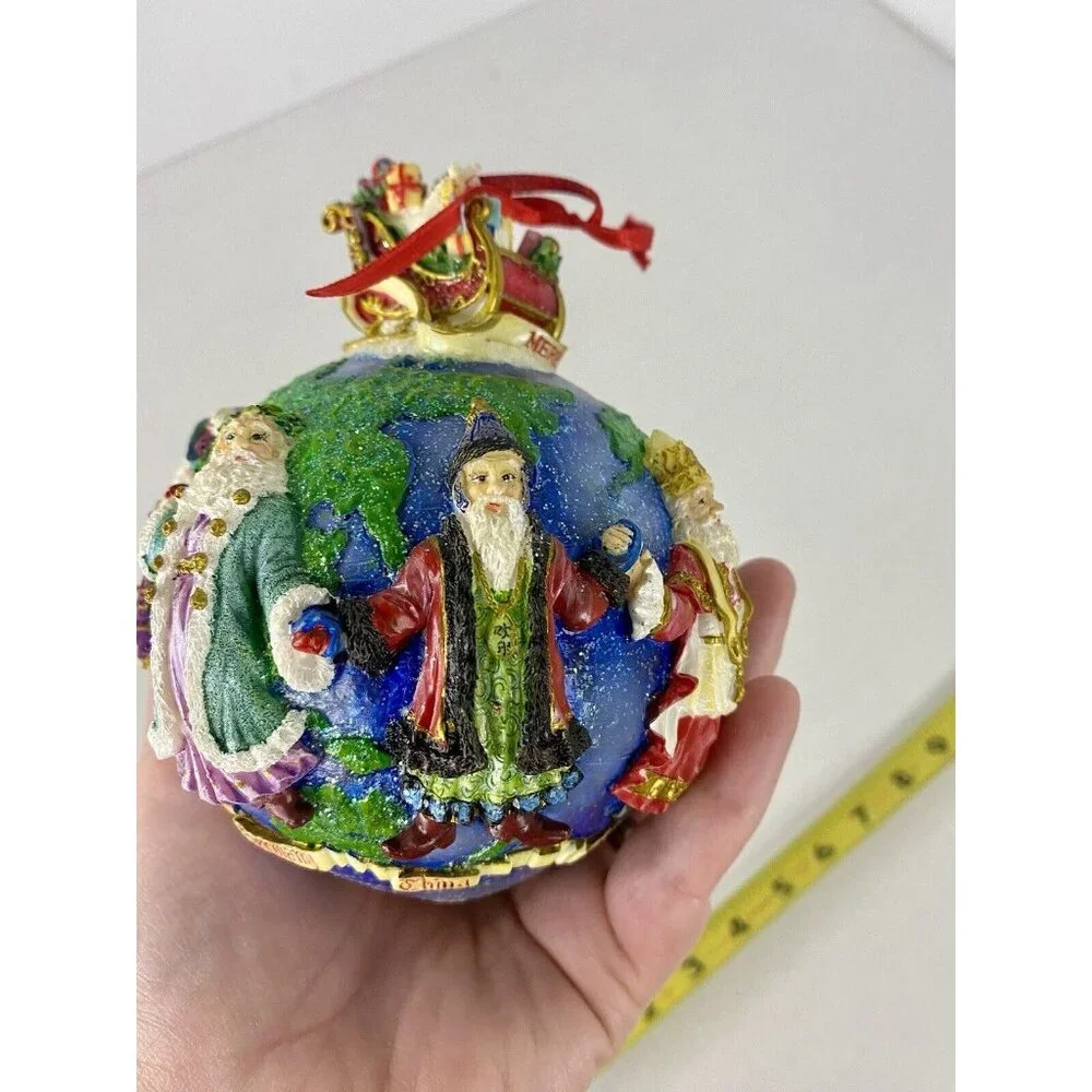 2001 Christopher Radko Santas Around the World Christmas‎ Ornament Vintage